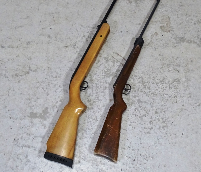 2 st. luftgevär, Mercury och Diana, BSA och modell 23