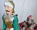 2 st. dockor, marionetter, 1900-tal