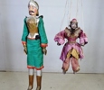 2 st. dockor, marionetter, 1900-tal
