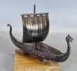 Skulptur, silver "Vikingaskepp" BEH, 1973