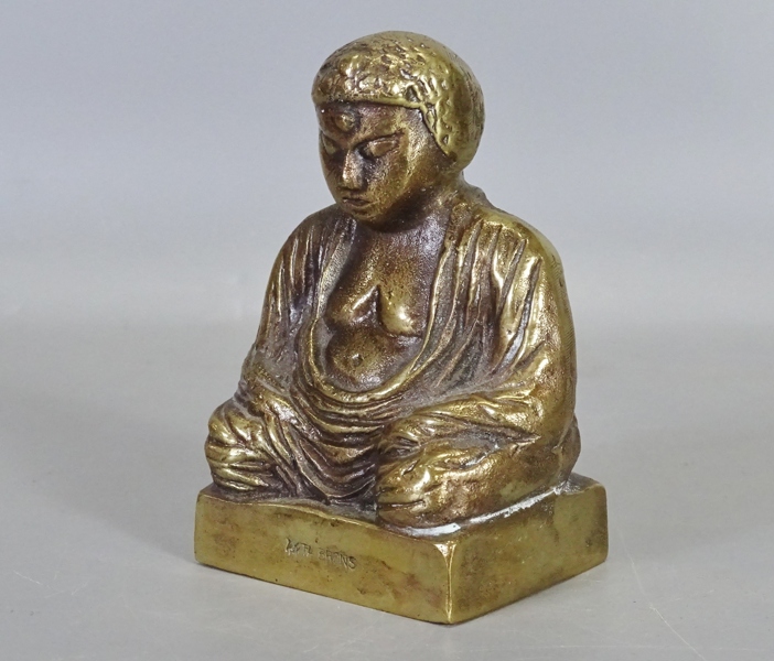 Skulptur "Buddha" signerad R. Hodne