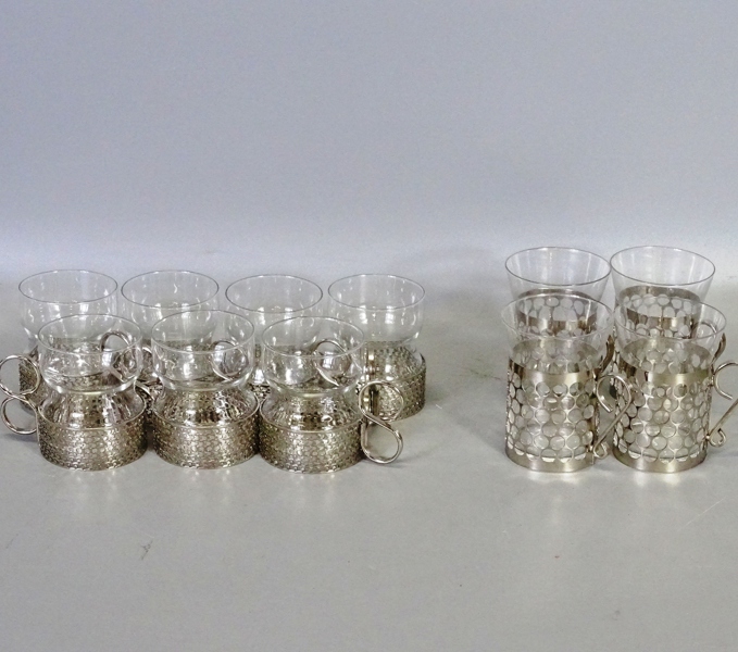 7+4 st kaffeglas, Iittala/Royal Krona