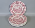 6 st. tallrikar "Royal homes of Britain" Enoch Wedgewood, England