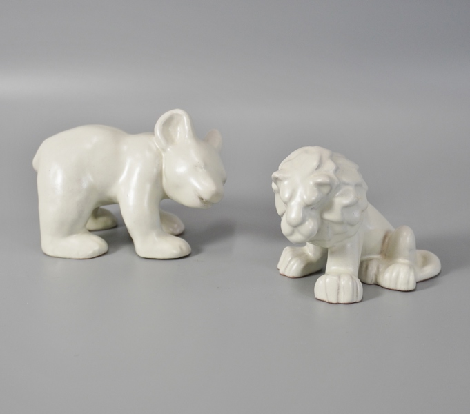2 st figuriner, Upsala-Ekeby, stengods