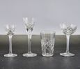 Parti glas, snaps-, likör-, starkvin- samt selterglas