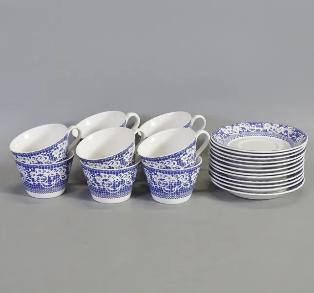 10 st. kaffekopp med fat "Ada" Gustavsberg, 1900-tal