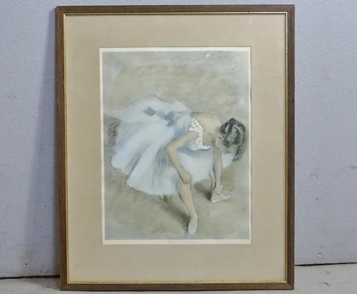 Tavla, tryck, Efter Edgar Degas