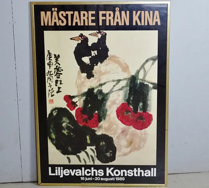 Utställningsaffisch, "Mästare från Kina" Liljevalchs, 1989