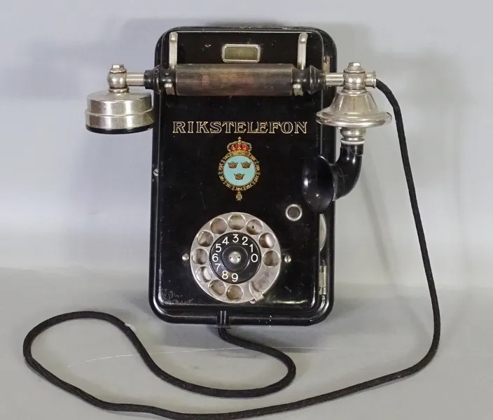 Väggtelefon "Rikstelefon" LM. Ericsson, Stockholm, 1900-talets början