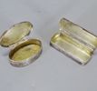 2 st. snusdosor, silver, 1900-talets första hälft