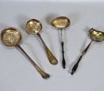 sockerströare samt såsslevar, silver, 1900-talets första hälft