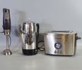 3 st. hushållsmaskiner, perkolator, brödrost samt stavmixer, Electrolux och Salton
