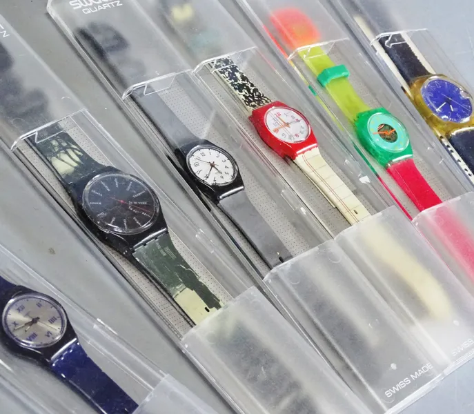 6 st. armbandsur, Swatch
