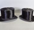 2 st. cylinder-/stormhatt, Paul U. Bergström samt A.F. Bodecker, Stockholm, Sverige, 1900-talets första hälft