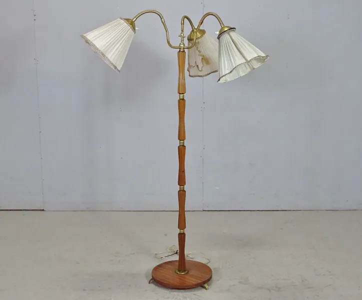 Golvlampa 3-armad, 1940-tal