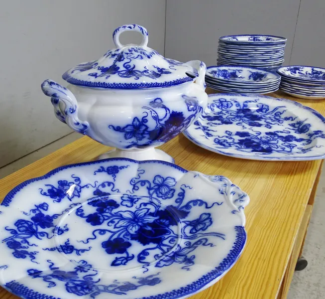 Matservis, "Japan/Krasse" Gustavsberg, sent 1800-tal