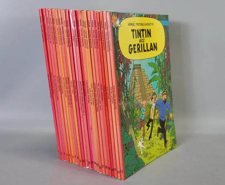 Samling Tintin-album, nr 1-23
