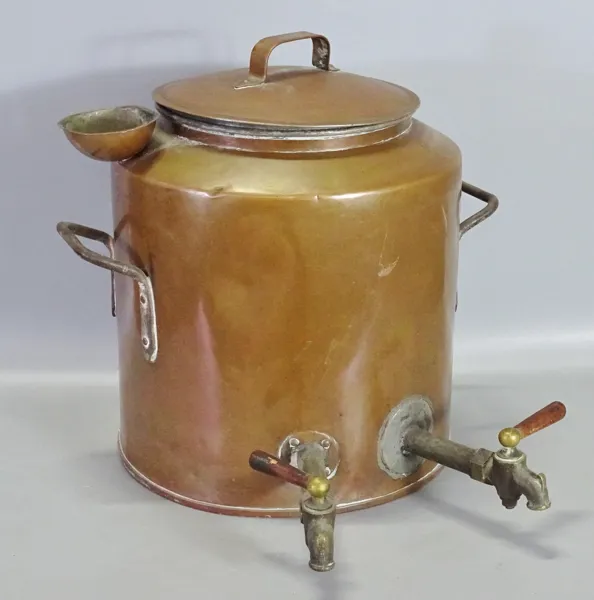 Samovar/kaffebryggare, koppar