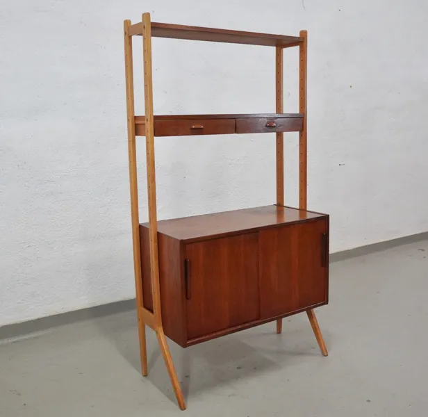 Bokhylla, teak, 1960-tal