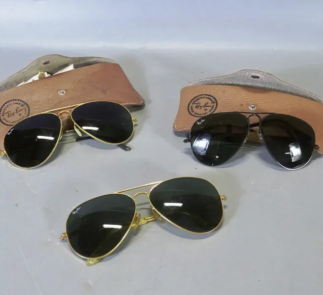 3 par solglasögon, Ray-Ban