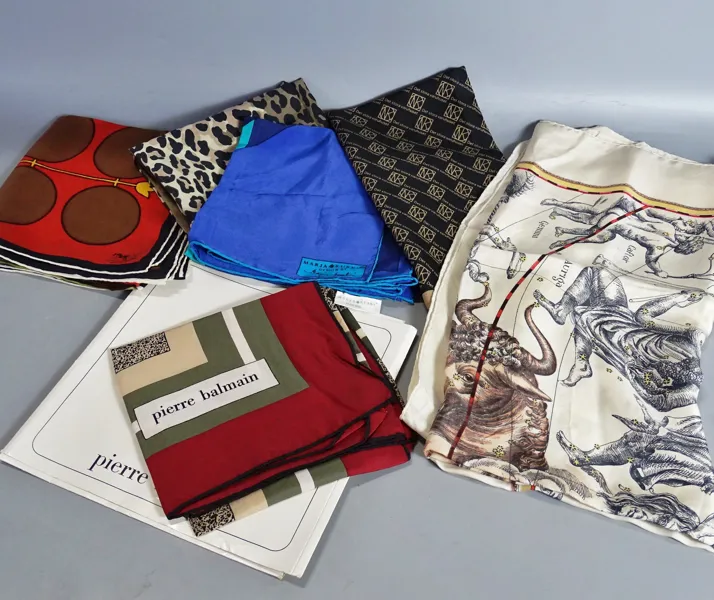 6 st scarves, 1900-tal