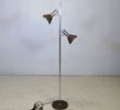 Golvlampa, metall, 2 ljuspunkter
