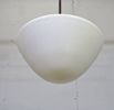 Taklampa, glas/krom, funkis, 1900-tal