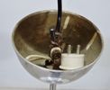 Taklampa, glas/krom, funkis, 1900-tal