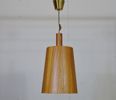Taklampa, teak, 1950/60-tal