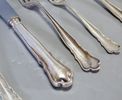 Bestick, silver, 35 st, Chippendale