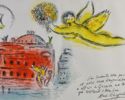 Tryck/litografi "Homage to Garnier" Marc Chagall