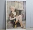 Affisch, ramad "Marilyn Monroe: Netstockings" utgiven av Wizard & Genius, 1984