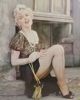 Affisch, ramad "Marilyn Monroe: Netstockings" utgiven av Wizard & Genius, 1984