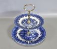Etagekakfat "Country style" Staffordshire, England, 1900-tal