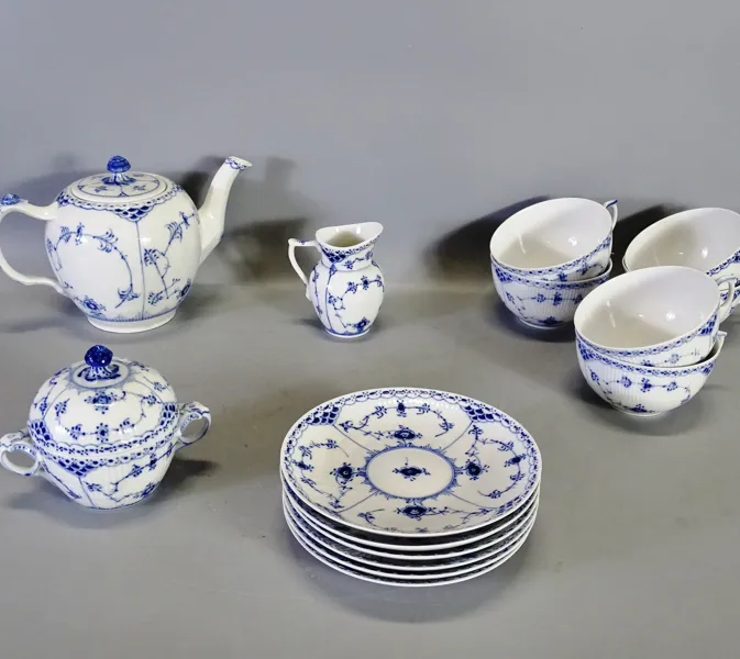 Teservis, Musselmalet, Royal Copenhagen, Danmark, 1900-tal