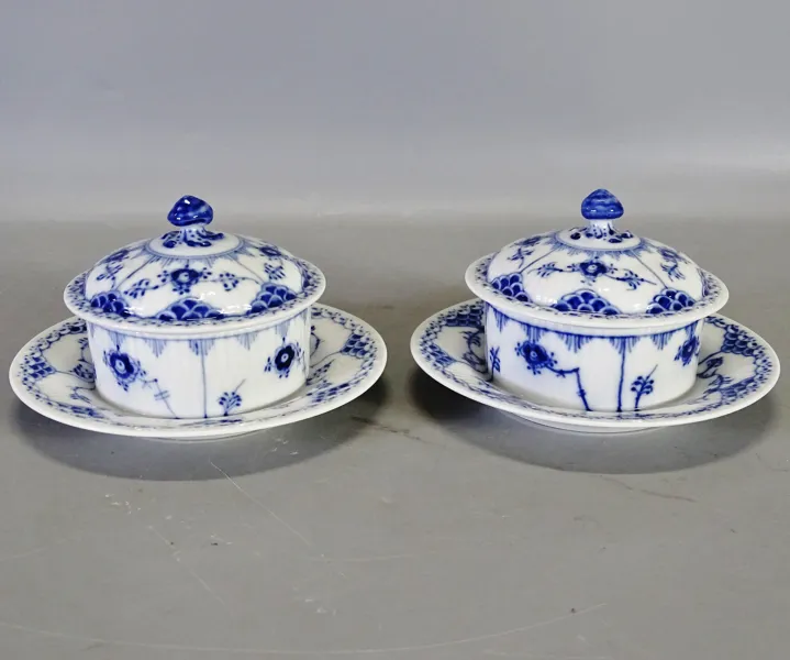 1 par smörterinner, Royal Copenhagen, Danmark, 1900-tal