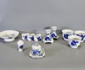 Diverse porslin, "Blå blomst" Royal Copenhagen, Danmark, 1900-tal
