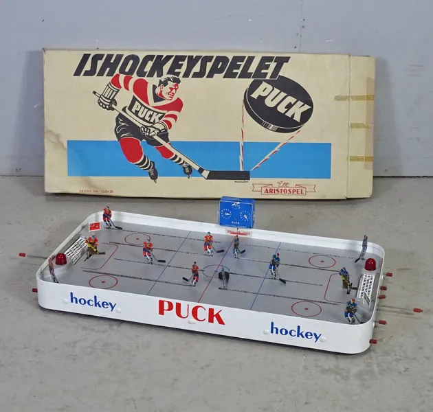 Hockeyspel "Puck" Aristospel, 1950-tal