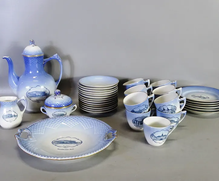 Kaffeservis "Svenska slott" Bing & Gröndal, Danmark