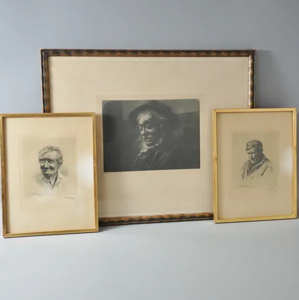 3 st etsningar, Axel Tallberg