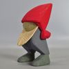 Träsnidad skulptur "Tomte" Maja Hallgren "Tras-Maja"