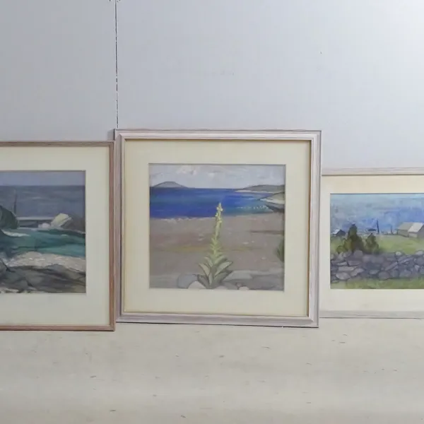 3 st. pasteller, Dagmar Thelander
