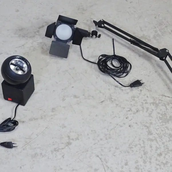 Spotlight samt fotolampa, Osram och Kaiser, Tyskland, nutida