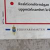 Instruktionsplansch "Autoinjektor tvåkammars" för försvarsmakten