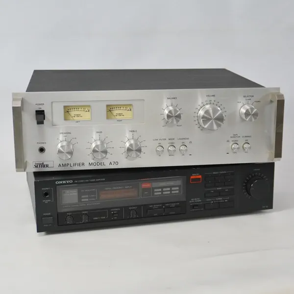 2 st förstärkare, Onkyo/Settler