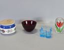 Parti diverse, sillburk, ljusstake samt skålar, Rörstrand, Kosta Boda, Orrefors och Iittala