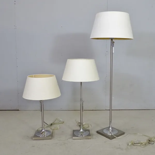 1 par bords- samt golvlampa, samtida