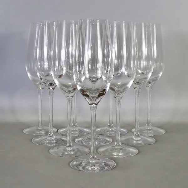10 st. champagneglas "Merlot" Erika Lagerbielke, Orrefors
