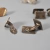 4 par manschettknappar, silver