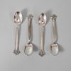 12 st kaffeskedar, silver